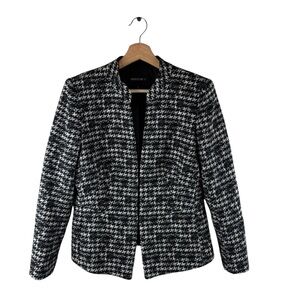 LAFAYETTE 148 Houndstooth Wool Blazer EUC Size 6